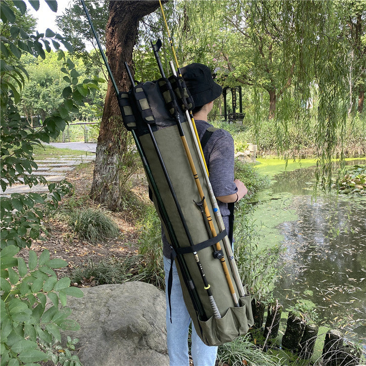 Discover the Ultimate Fishing Companion: The Fishing Rod Fishing Gear Cylindrical Fishing Bag